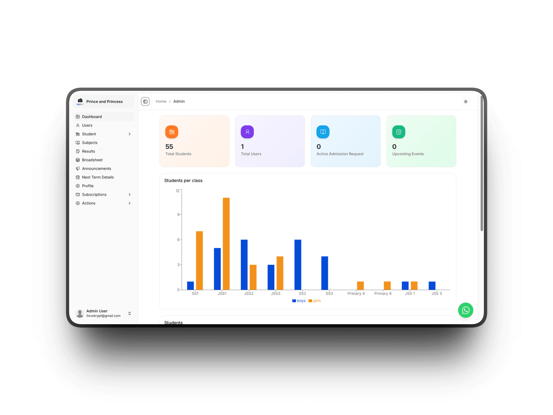 Illustration of a demo page